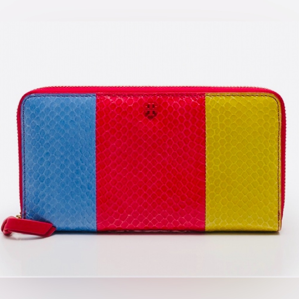Tory Burch Color Block Wallet 🩵💖💛